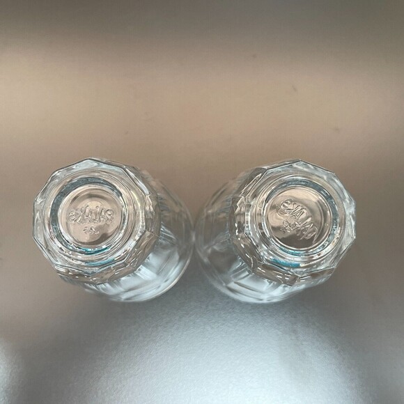 Palaks Pasabahce Rocks Glasses Clear Glass Panels 4 1/8" High Turkey Lot of 2 - Picture 7 of 7